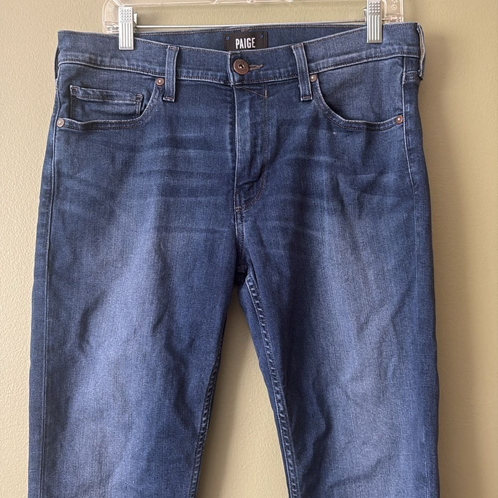 Paige Lennox Blue Denim Jeans Slim Fit Men's Size 33 - Picture 3 of 11